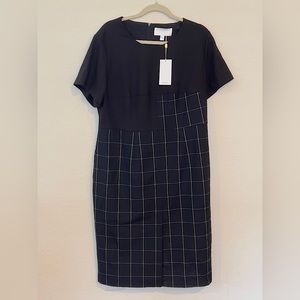 BOSS Dedani Patchwork Dress size 14